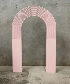 Pink Half Ripple Arch