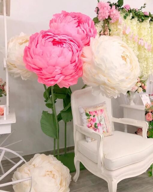 Giant Peony Garden Display