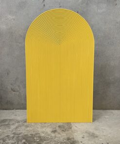 Yellow Ripple Arch Wall