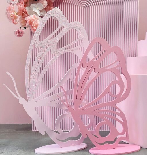 baby pink butterflies