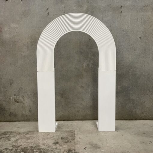 White Half Ripple Arch - Image 2
