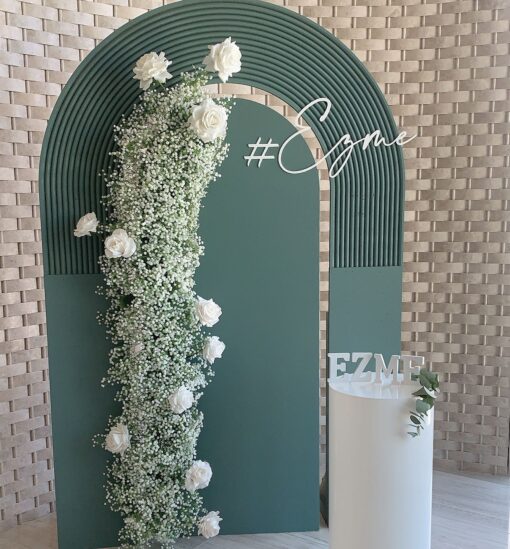 Sage Green Half Ripple & Panel Arches