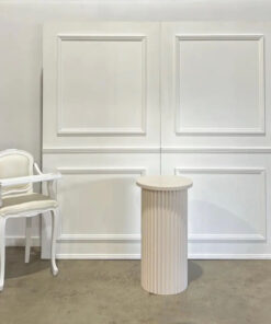 3D white panel wall
