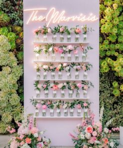 image of a floral display wall