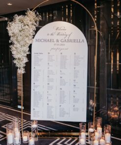 Elegant Seating Chart Display