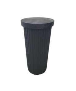 image of a black ripple plinth