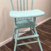 blue baby high chair