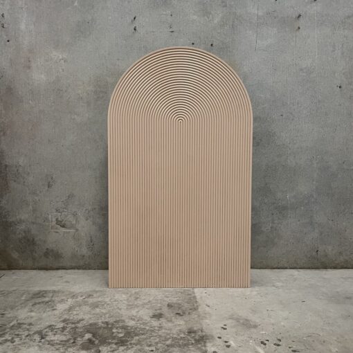 Latte Ripple Arch Wall