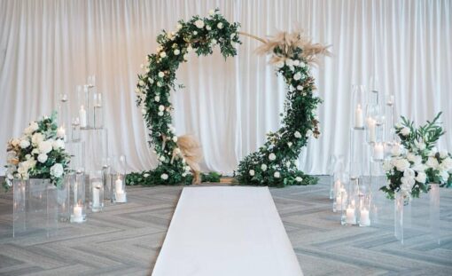 Bianca Round Floral Arch