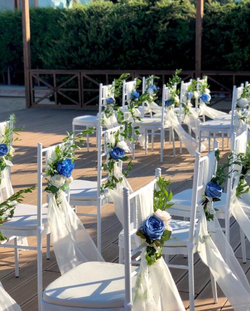 Blue & White Aisle Marker