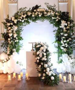 image of a Balloon & Floral Arch