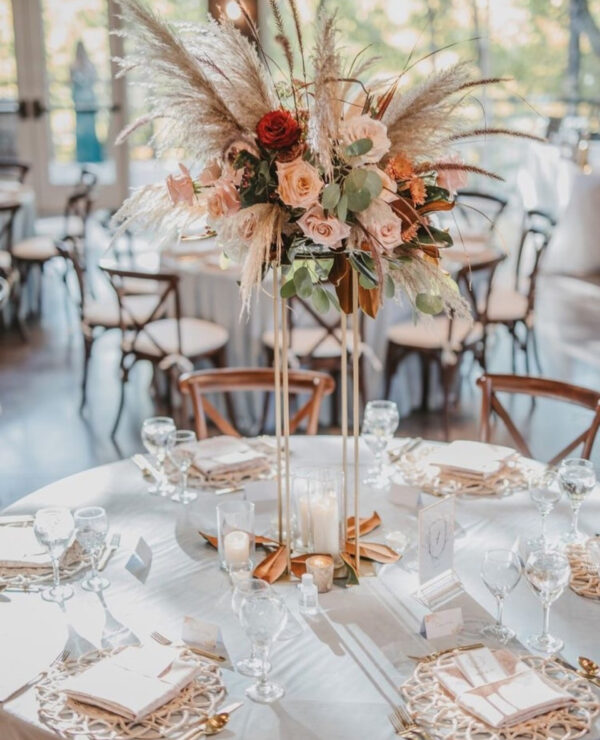 Pampas Flower Arrangement MagicFlowersEventRentals Event and Party