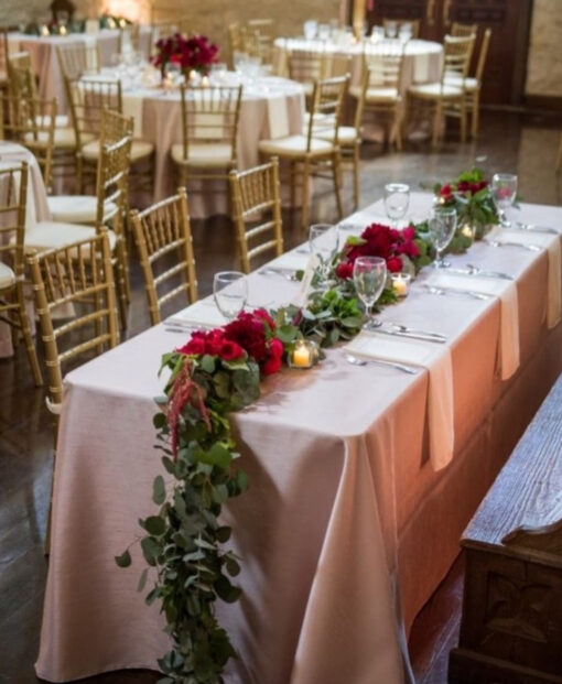 Burgundy Elegance Table Runner