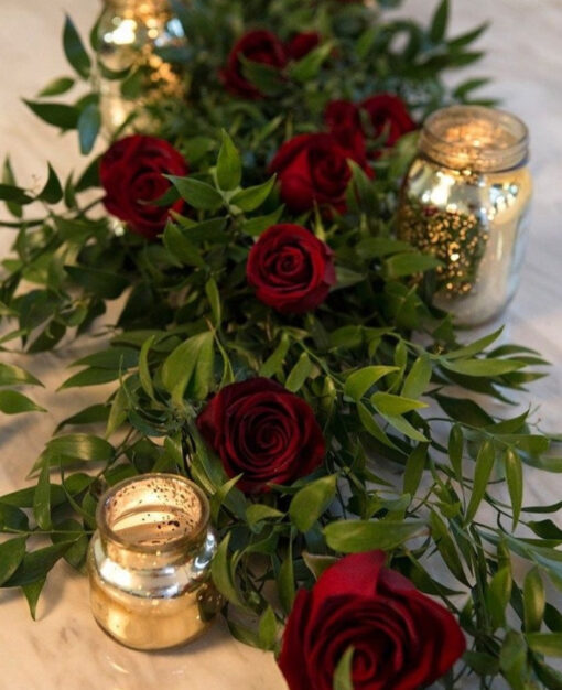 Burgundy Elegance Table Runner - Image 2