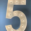 5 light up number