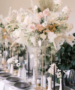 Blush & Champagne Luxe Table Arrangement