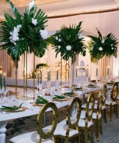 Tropical Green & White Centerpiece