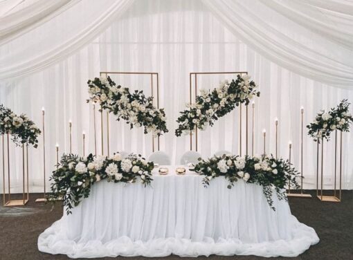 White & Gold Wedding Package