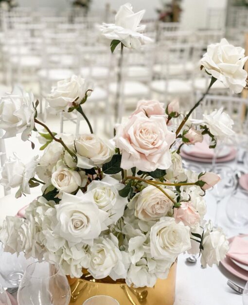 Pink & White Elegance Centerpiece - Image 2