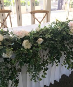 Greenery & Silk Floral Runner