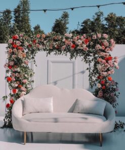 square floral arch