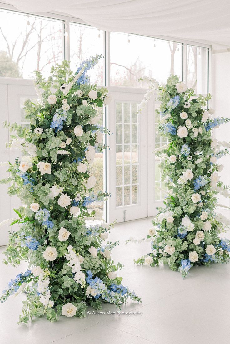 Blue Bridal Garden Towers - Image 4