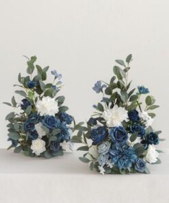 Blue & White Bushes