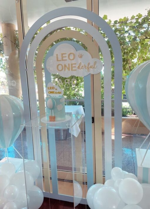 Baby Blue Rainbow Arch