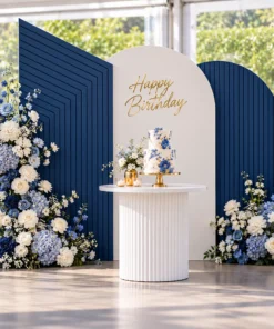 Alternative view of Blue Angled Backdrop