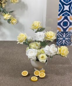 Lemon & Ivory Floral Arrangement