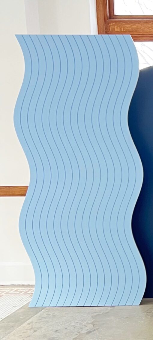 Blue Curved Panel