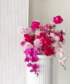 Fuchsia/Light Pink Centerpiece