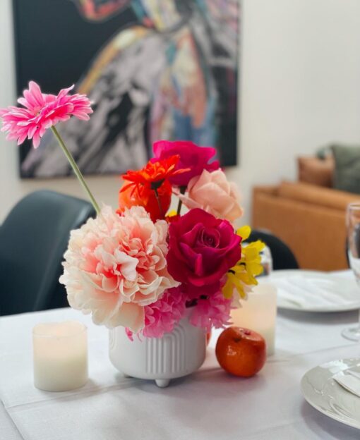 Fuchsia Flower Centrepiece