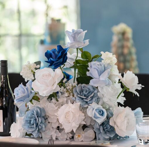 Baby Blue & White Centrepiece