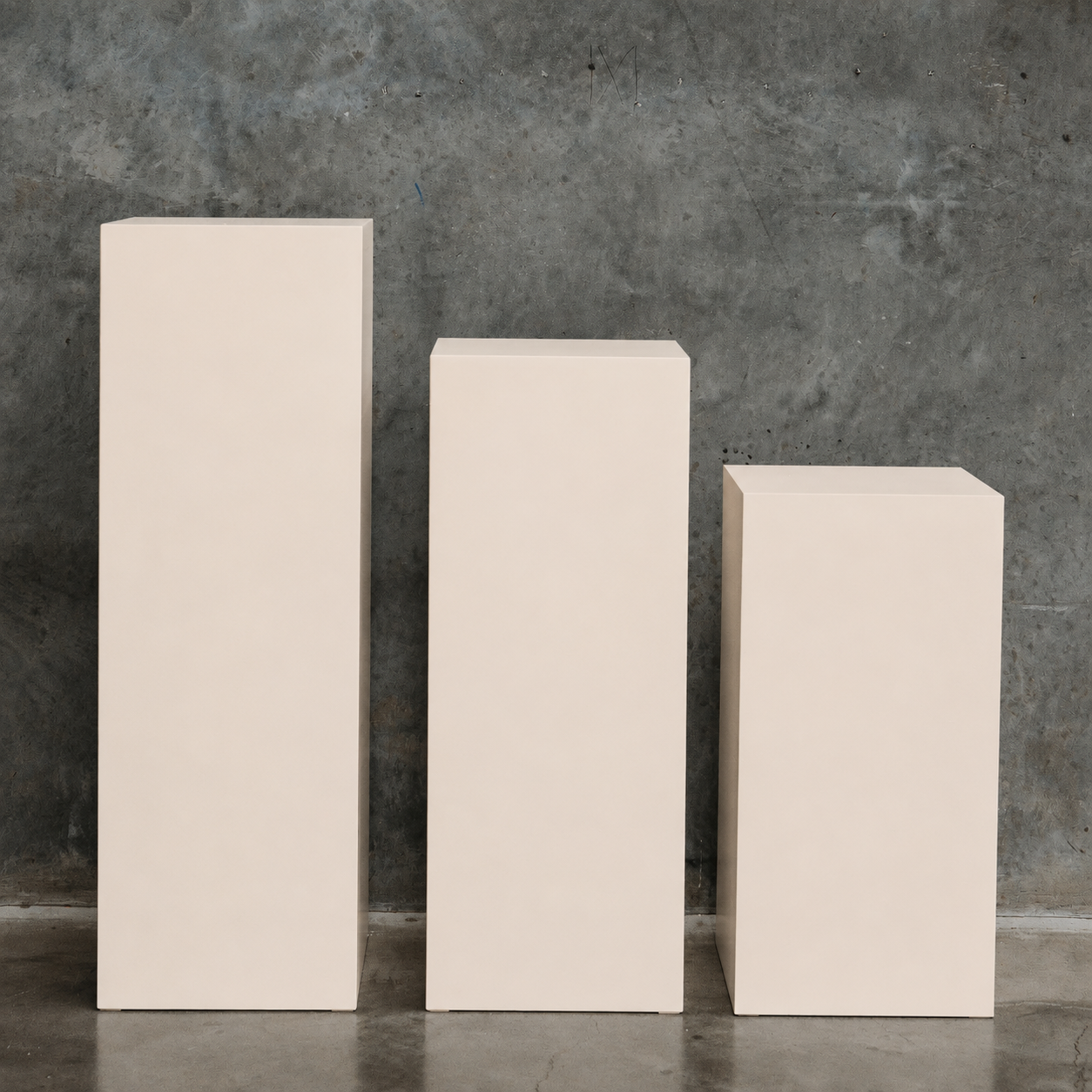 Cream Square Plinth