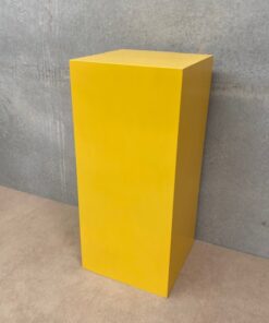 image of a Mustard Yellow Square Plinth