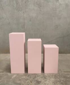 Baby Pink Square Plinth