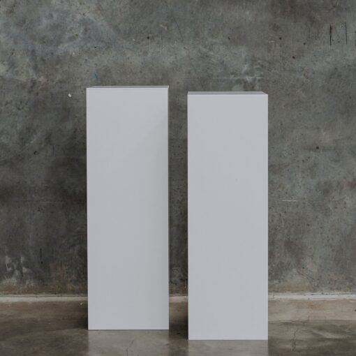 White Wooden Square Plinth - Image 2