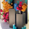 black square plinth