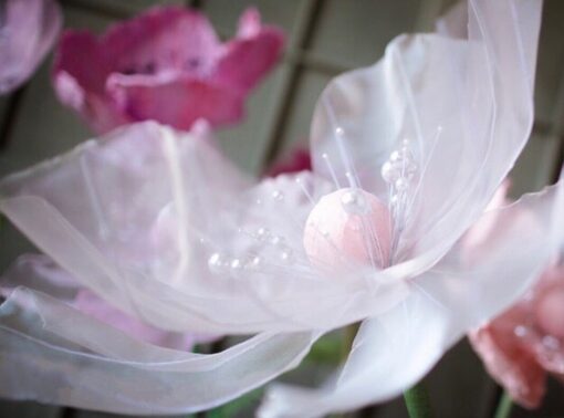 1 Baby Pink Giant Silk Flower