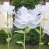 1 White Silk Flower