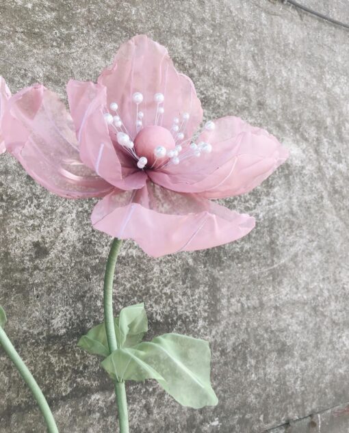 1 Blush Silk Flower - Image 3
