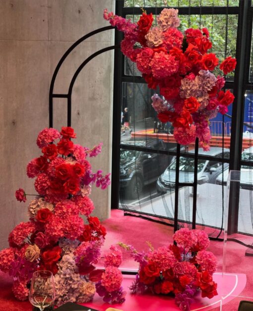 Fuchsia Flower Arch