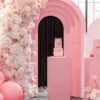 3D Pink Layered Arch