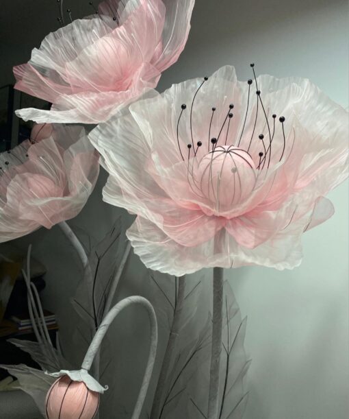 Baby Pink Silk Poppy
