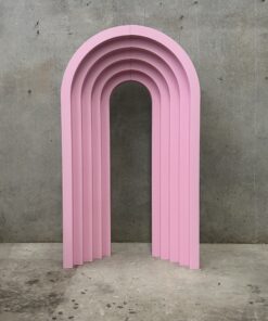 image of a 3D Barbie Pink Layered Arch