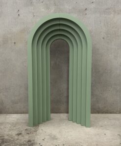 3D Sage Green Layered Arch