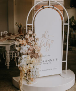 image of a Baby Shower Welcome Sign