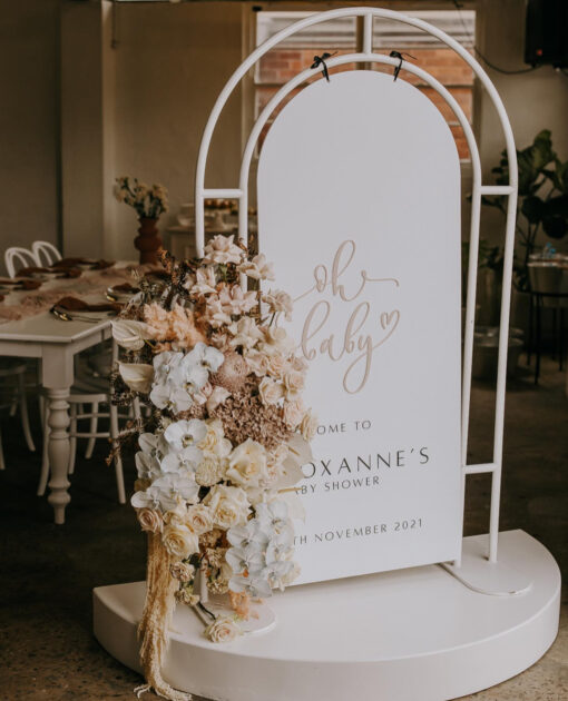 image of a Baby Shower Welcome Sign