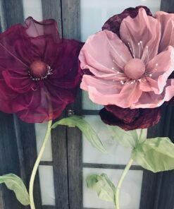 2 Flowers (burgundy, blush)